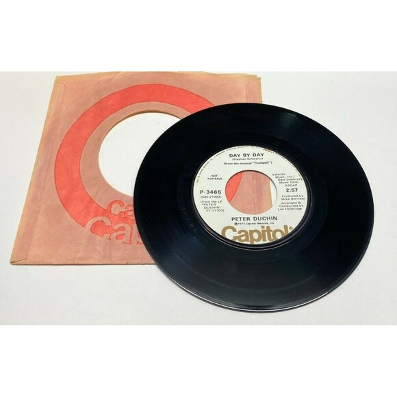 Peter Duchin Brandy / Day By Day (Godspell) 45 Vinyl 70s Jazz Rock Capitol Promo - Picture 5 of 6